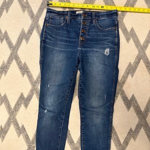 Madewell 10" Skinny High-rise jeans 29